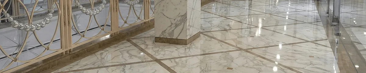 Beautiful marble floor professionally installed in St Paul, MN